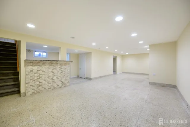 an empty room with an entryway