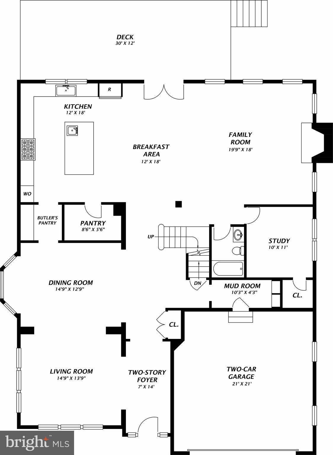 1809 Anderson Road Falls Church, VA 22043 - Photo 71 of 73 Main Level Floor Plan