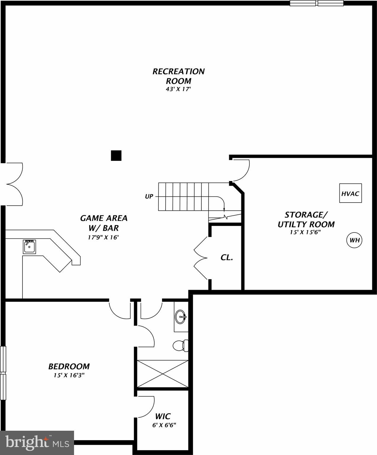 1809 Anderson Road Falls Church, VA 22043 - Photo 73 of 73 Lower Level Floor Plan