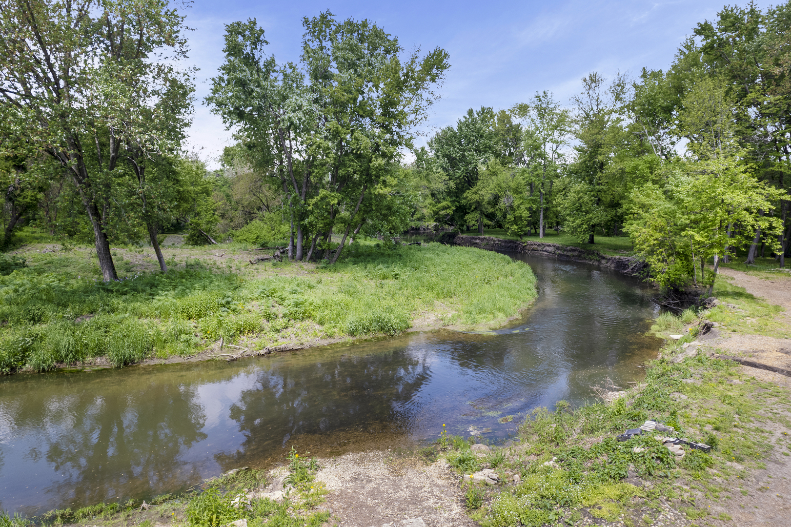 4444 Wesley Freebairn Road Earlville, IL 60518 - Photo 62 of 68 a view of a water pond with green yard