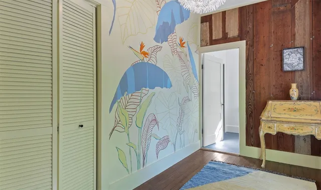 a bathroom with a tub and shower