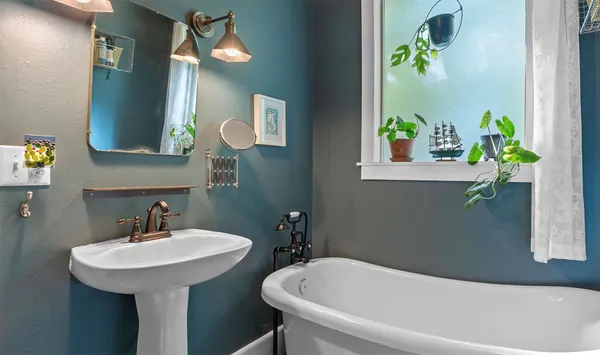 a bathroom with a sink