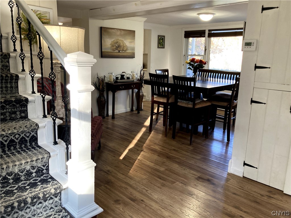 635 Strong Road Tully, NY 13159 - Photo 12 of 30 Dining Room and Staircase