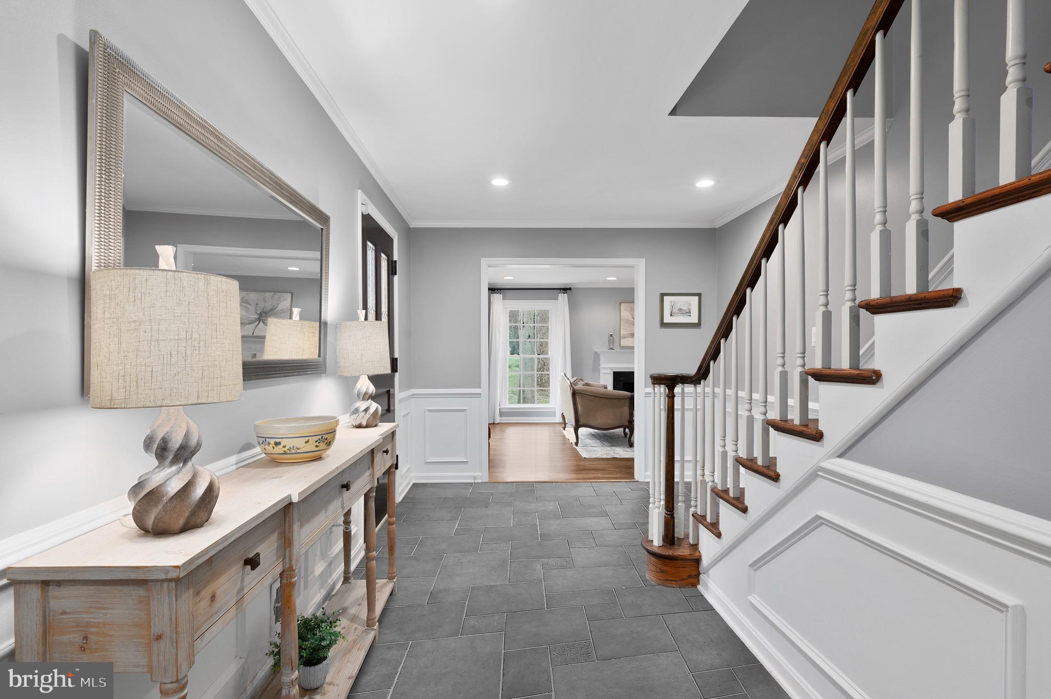 7500 Hackamore Drive Potomac, MD 20854 - Photo 3 of 20 Paneled Walls in Main Entryway