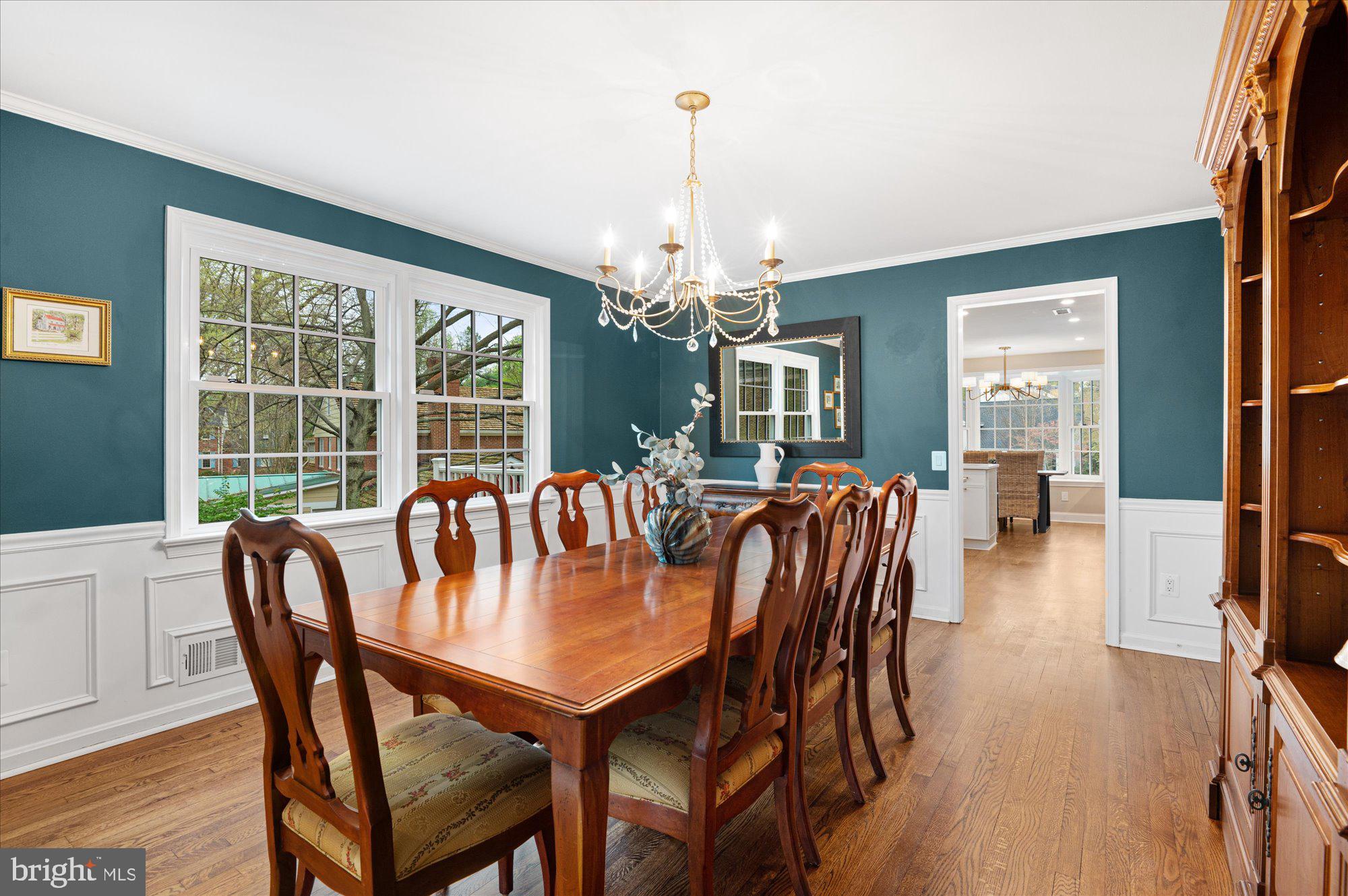 7500 Hackamore Drive Potomac, MD 20854 - Photo 7 of 20 Dining Room with Custom Trimwork