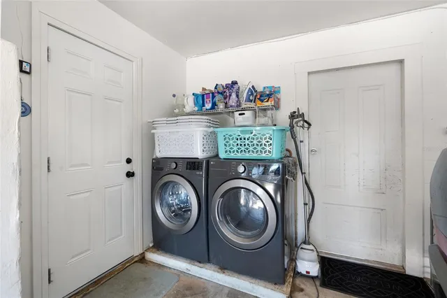 a house view with a backyard space