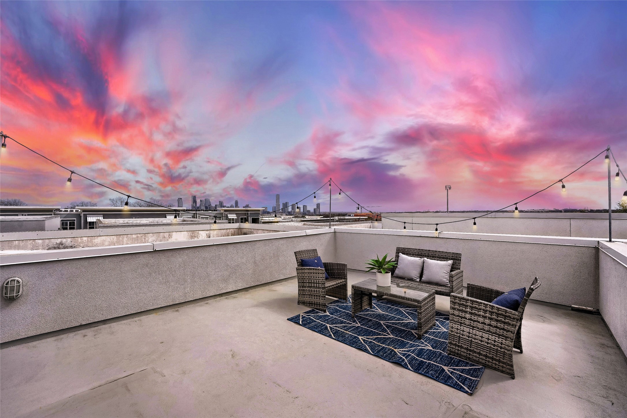 2301 Bluebonnet Lane, Unit 4 Austin, TX 78704 - Photo 27 of 28 Roof top deck with city skyline views