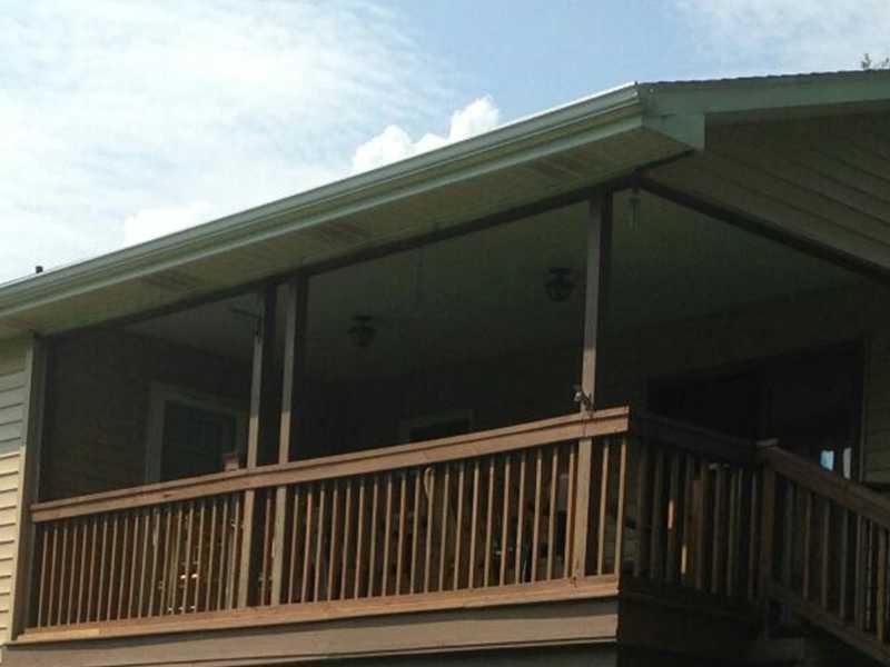 384 Gillespie Road Dawson, PA 15428 - Photo 8 of 25 Patio/Deck. The Deck is large enough for a table and chairs for summer barbeques.