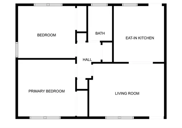 a picture of floor with a white wall and a painting