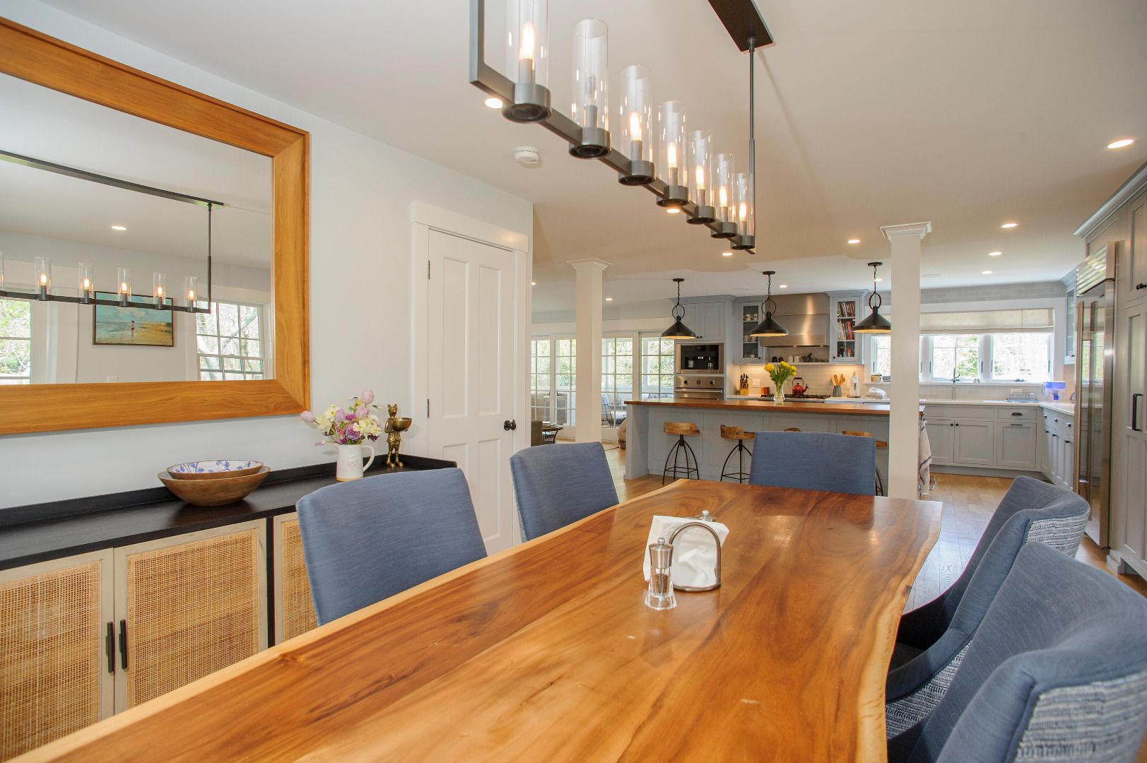 31 North Street Edgartown, MA 02539 - Photo 20 of 49 a kitchen with stainless steel appliances kitchen island granite countertop a sink and cabinets