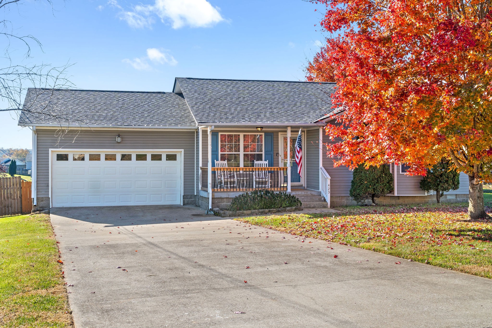 423 Filmore Road Oak Grove, KY 42262 - Photo 2 of 29 a front view of a house with a yard and garage