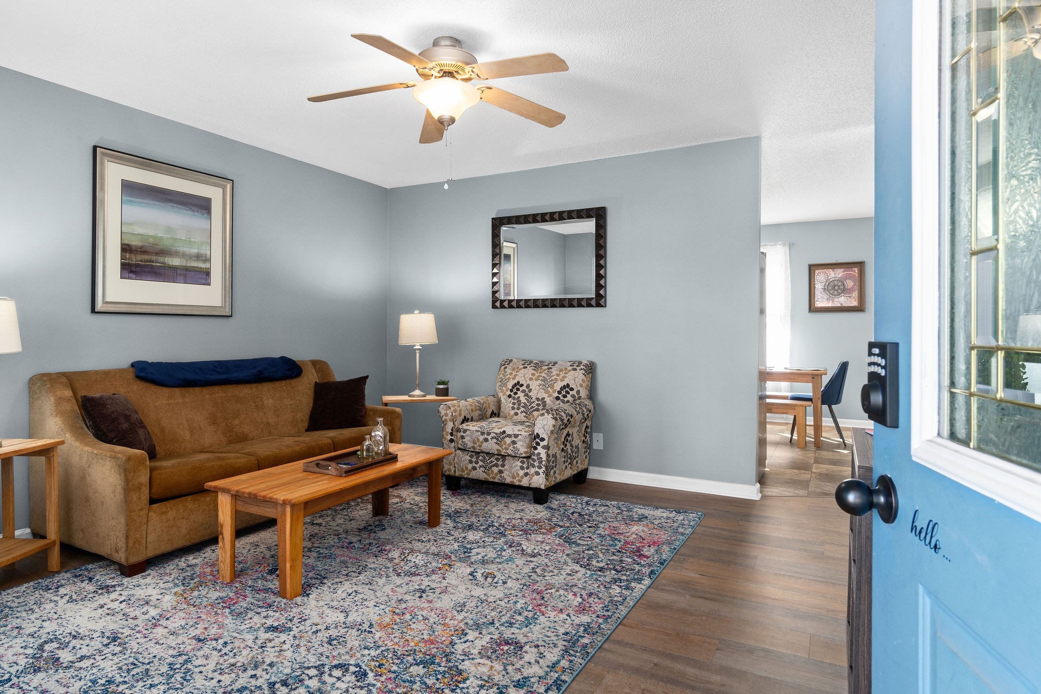 423 Filmore Road Oak Grove, KY 42262 - Photo 4 of 29 a living room with furniture and a rug