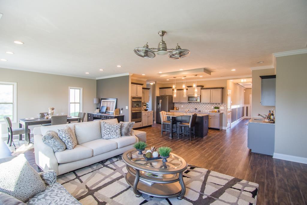 1 Beech Grove Clarksville, TN 37043 - Photo 19 of 30 a living room with furniture or kitchen view and a chandelier