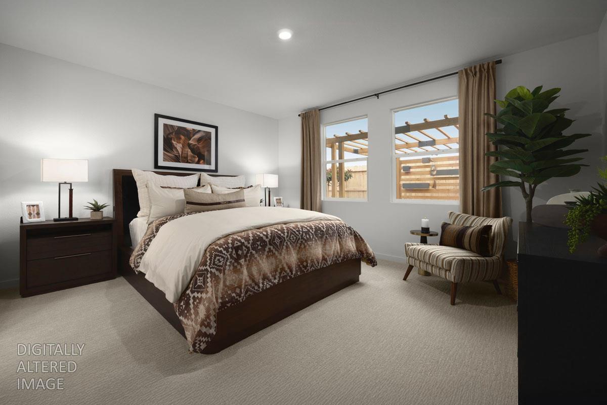 2328 Lingcod Way Rocklin, CA 95765 - Photo 5 of 6 a spacious bedroom with a bed a couch and potted plant