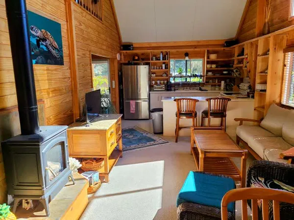 a outdoor living space with patio furniture