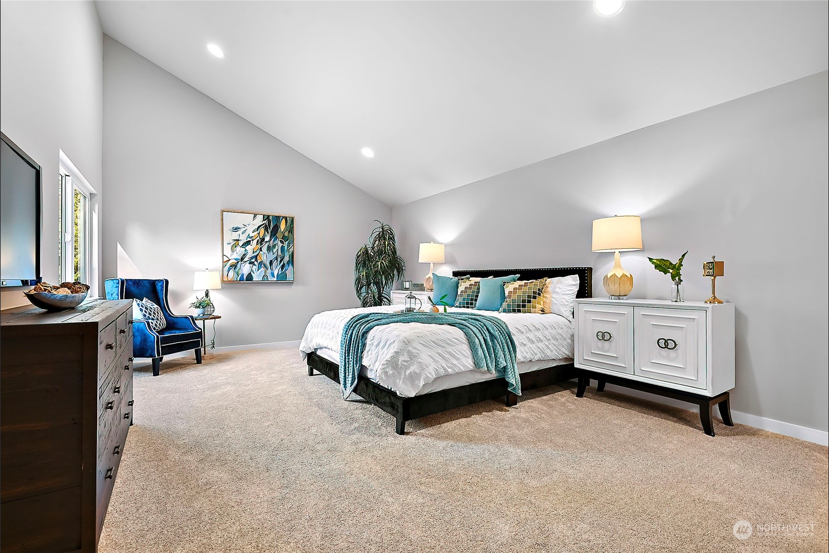 23026 30th Drive Southeast Bothell, WA 98021 - Photo 19 of 40 a spacious bedroom with a bed and a couch