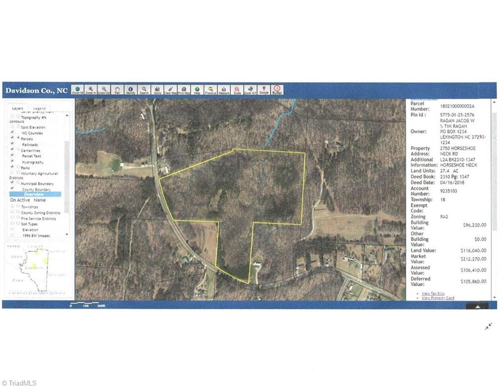 2750 Horseshoe Neck Road Lexington, NC 27295 - Photo 19 of 19 27.4 Acres Featuring small creeks with road frontage Great for hunting.
