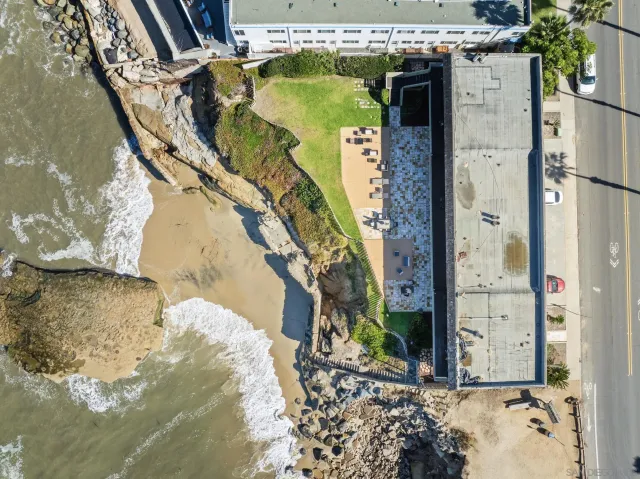 a view of a balcony with an outdoor space