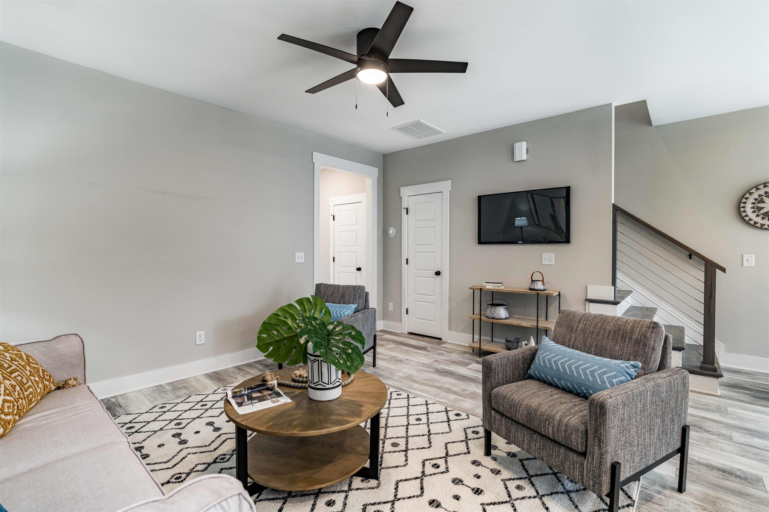 1035 Nano Tech Circle Durham, NC 27704 - Photo 10 of 38 a living room with furniture and a flat screen tv