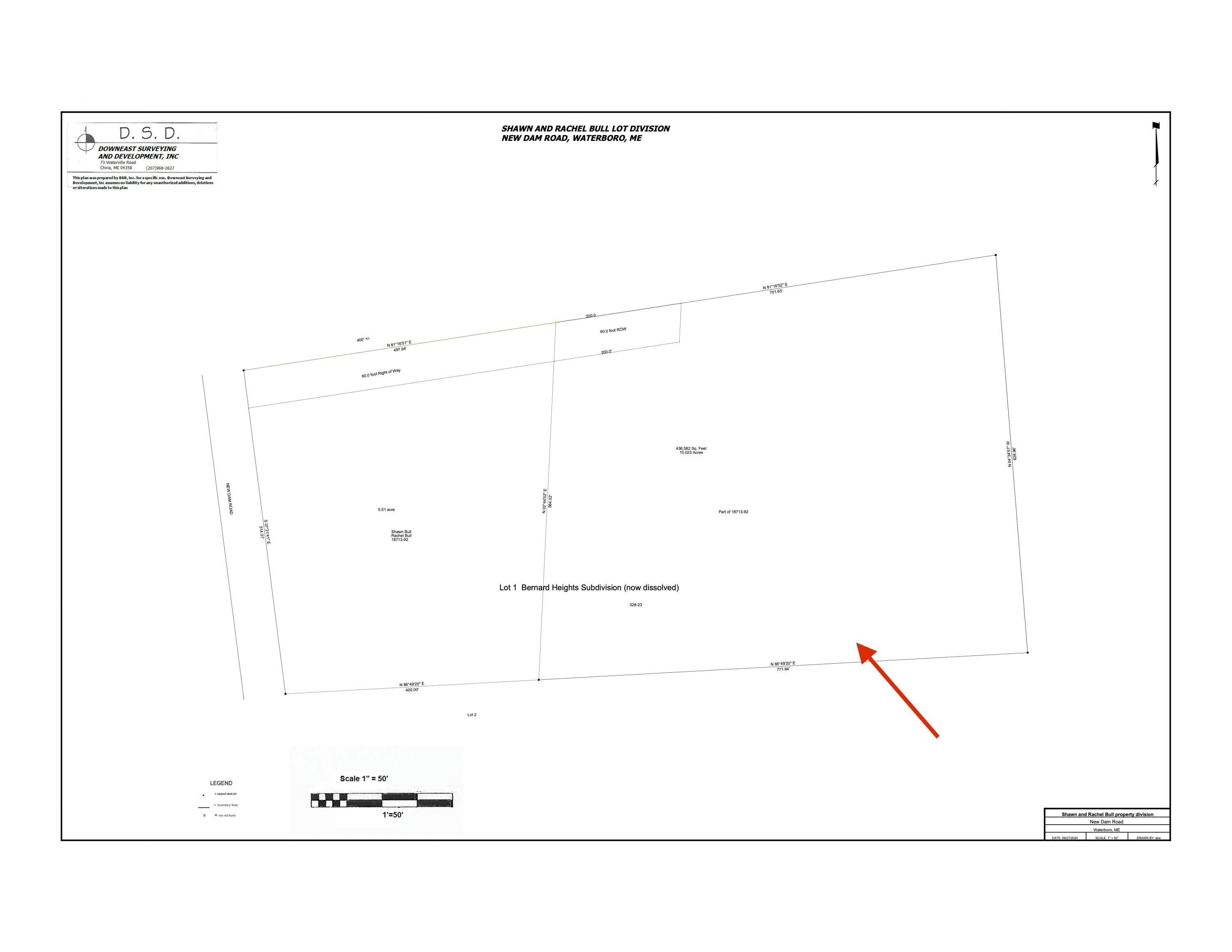 283 New Dam Road, Unit LOT 2 North Waterboro, ME 04061 - Photo 5 of 14 Survey (Lot #2)