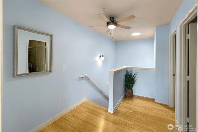 a view of a livingroom with a staircase