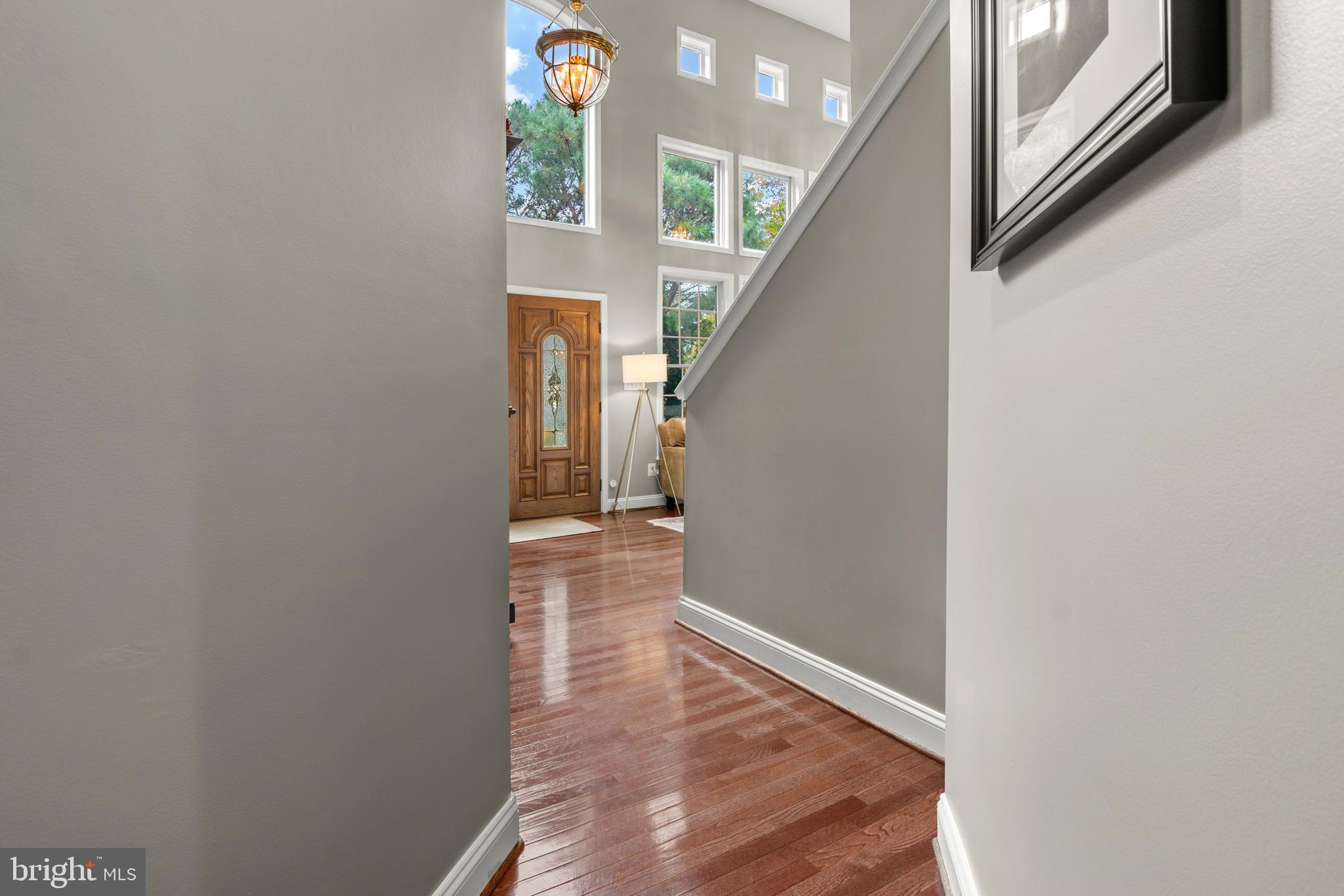8504 Summershade Drive Odenton, MD 21113 - Photo 20 of 92 a view of a hallway with wooden floor and entryway