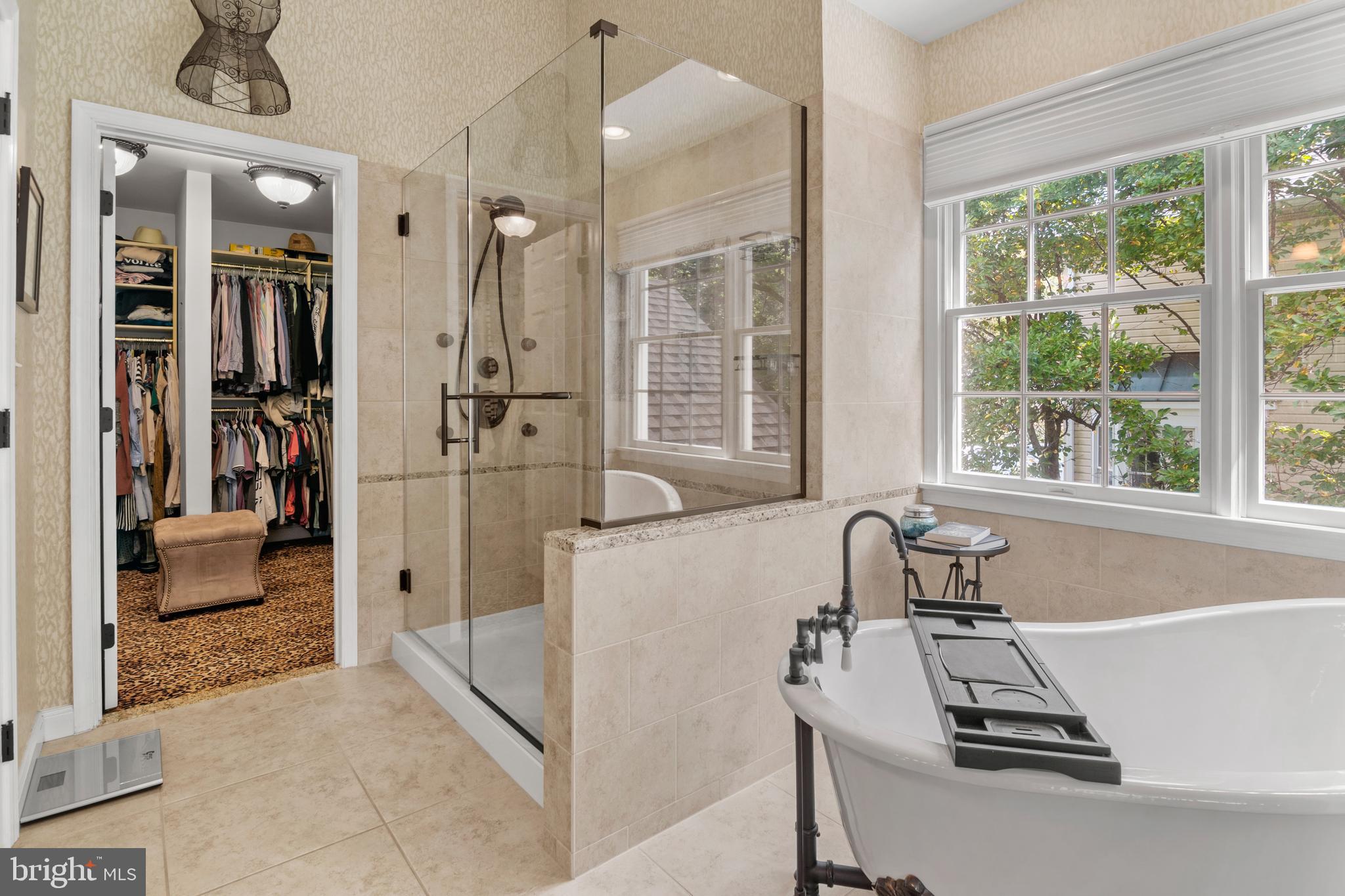 8504 Summershade Drive Odenton, MD 21113 - Photo 43 of 92 a bathroom with a tub a sink a mirror and a shower