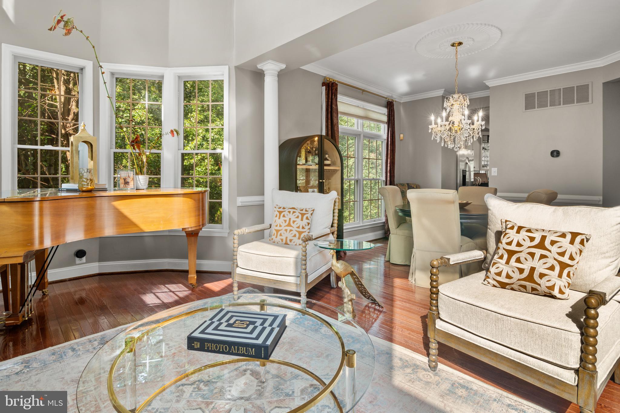 8504 Summershade Drive Odenton, MD 21113 - Photo 7 of 92 a living room with furniture and floor to ceiling windows