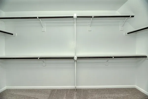 a close view of closet