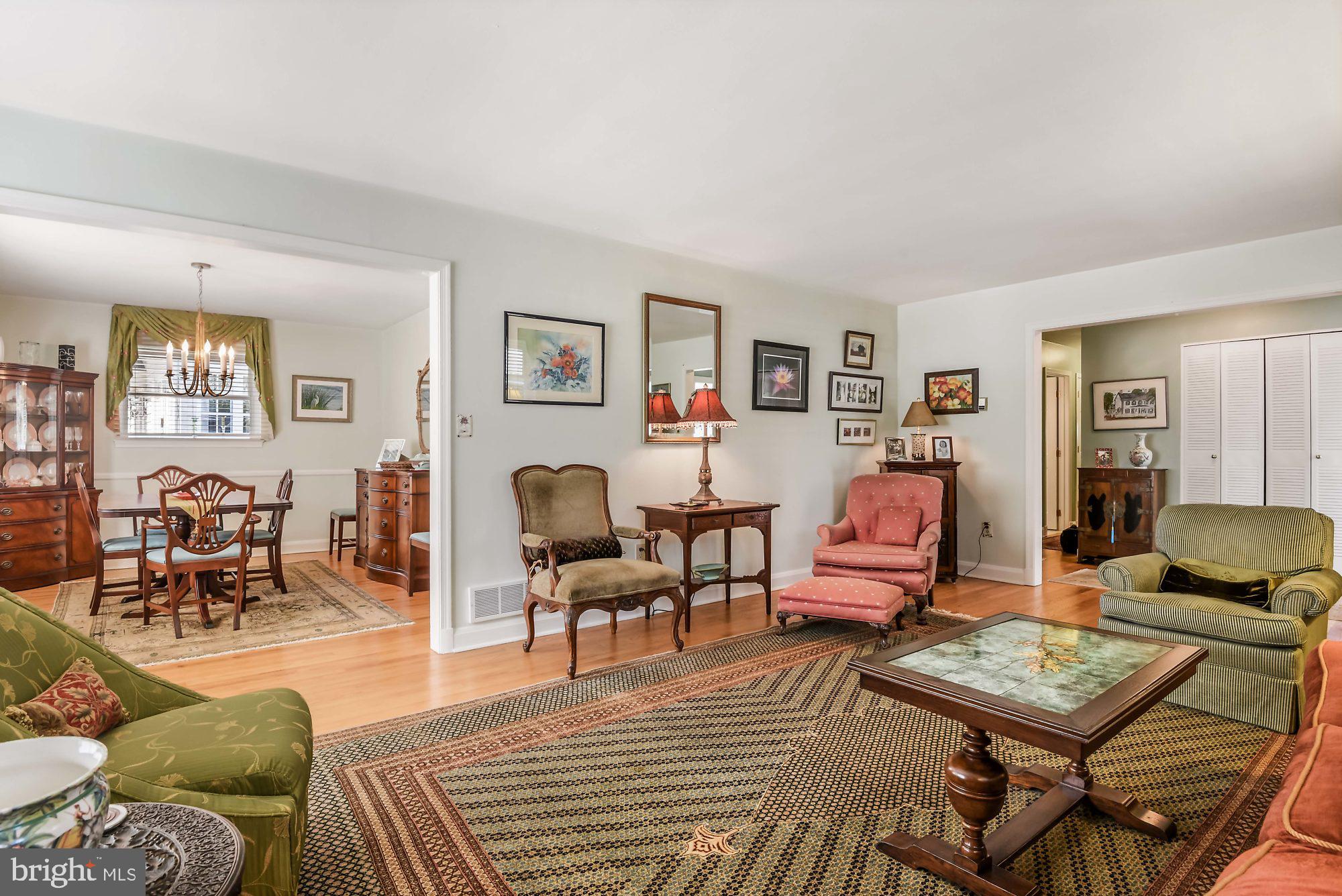 2108 Carterdale Road Baltimore, MD 21209 - Photo 4 of 22 Living room leading to the dining room