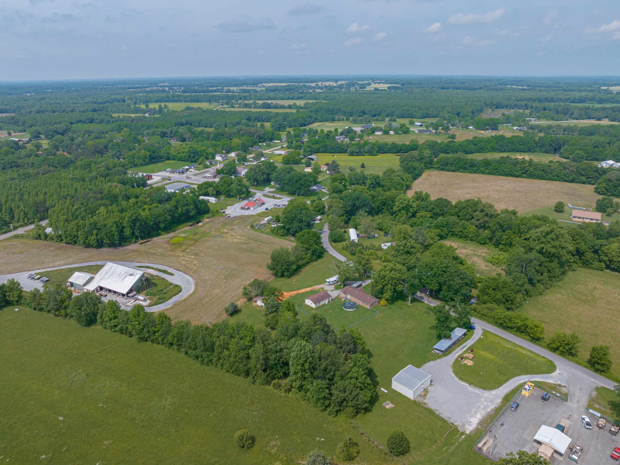 11 Henry Thompson Road Taft, TN 38488 - Photo 54 of 57 an aerial view of residential houses with outdoor space and river
