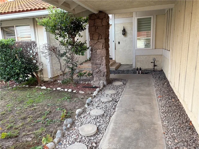 a front view of a house