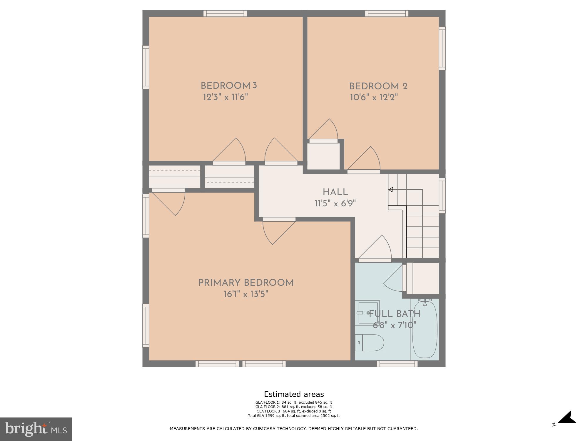 304 Kingston Road Baltimore, MD 21229 - Photo 36 of 38 Floor Plan: Upper Level