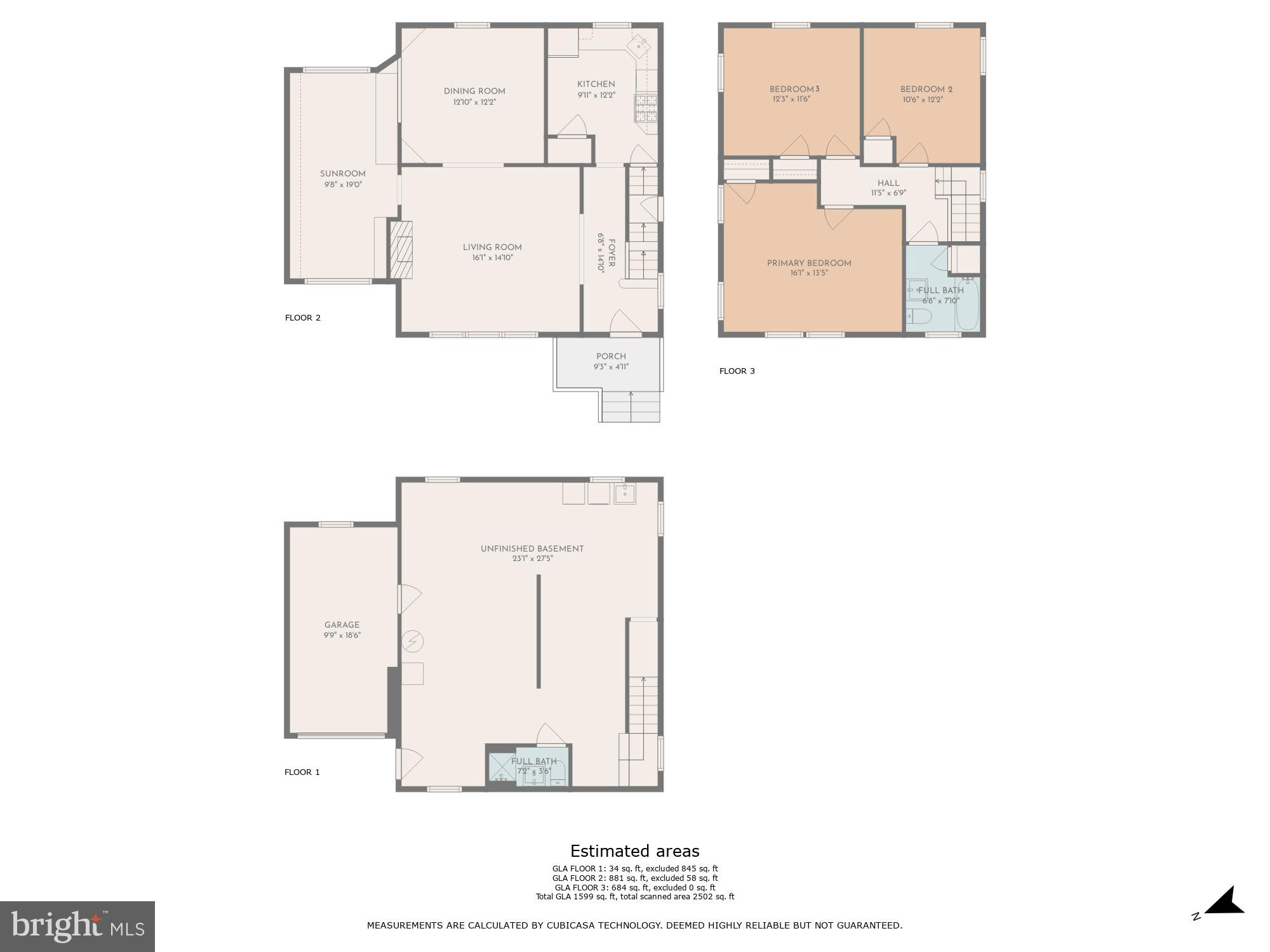 304 Kingston Road Baltimore, MD 21229 - Photo 38 of 38 Floor Plan: All Levels