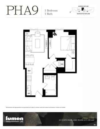 $5,850 | 23-15 44th Road, Unit PH2G | Long Island City