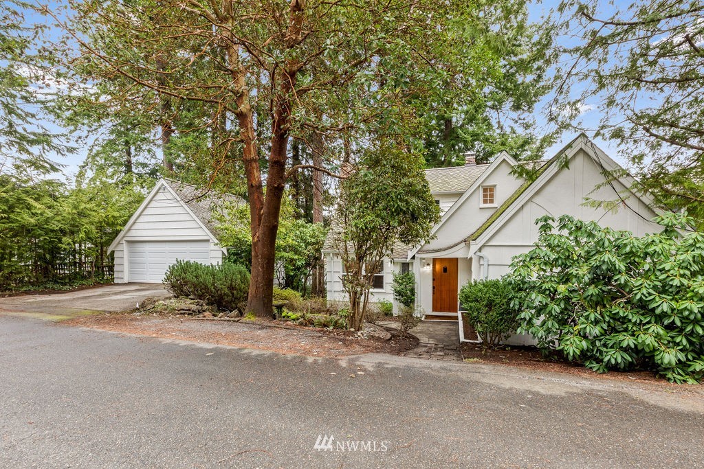 front view of a house with a street