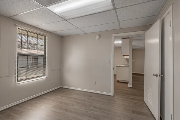 a view of an empty room