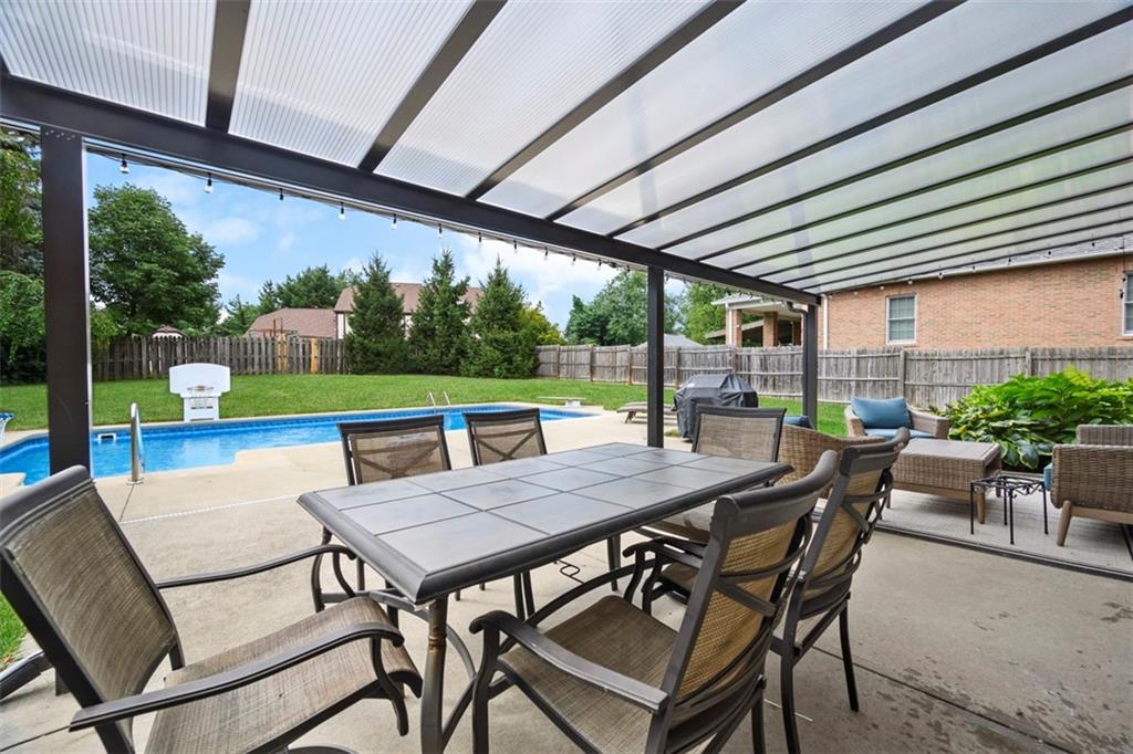 2133 Middle Road Glenshaw, PA 15116 - Photo 38 of 50 Covered patio looking towards the pool and yard