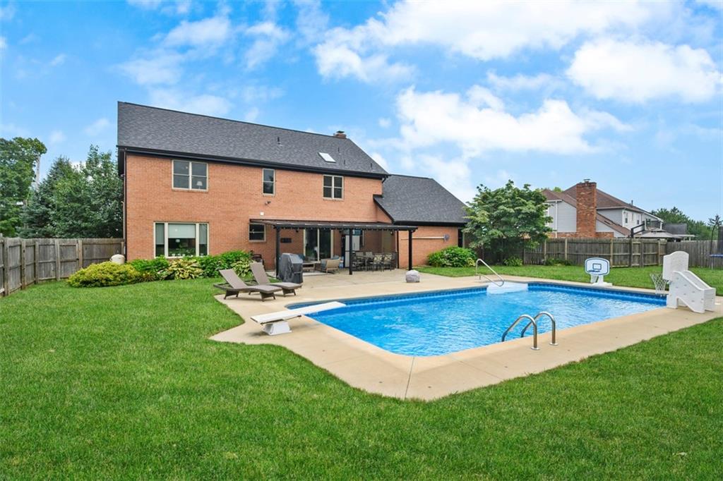 2133 Middle Road Glenshaw, PA 15116 - Photo 42 of 50 Rear of the home with the pool in the foreground