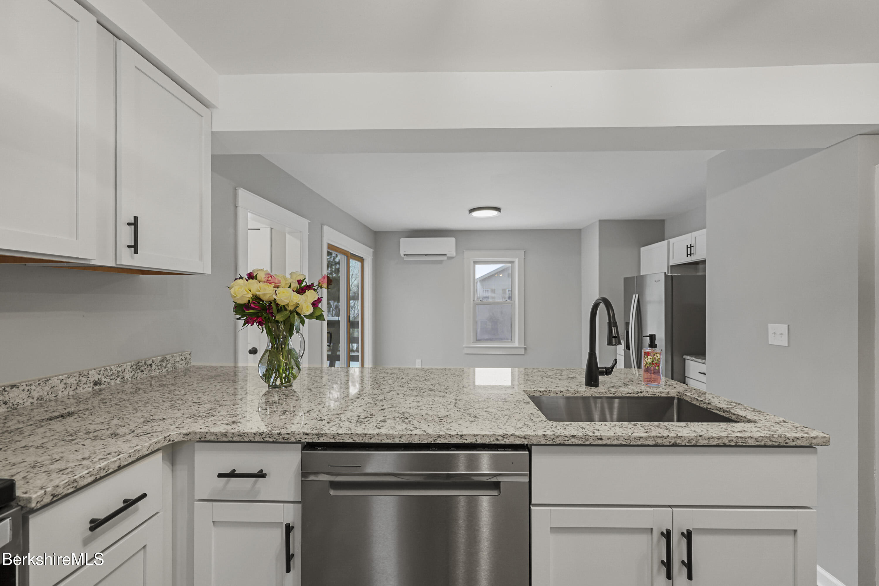 123 Broadview Terrace Pittsfield, MA 01201 - Photo 6 of 34 a kitchen with granite countertop a sink and cabinets