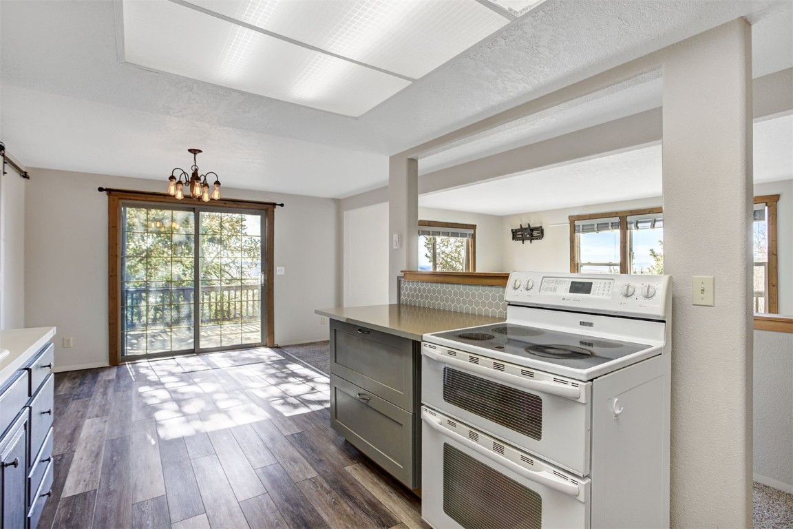 255 Park View Drive Fairplay, CO 80440 - Photo 16 of 37 upper level kitchen looking into living room
