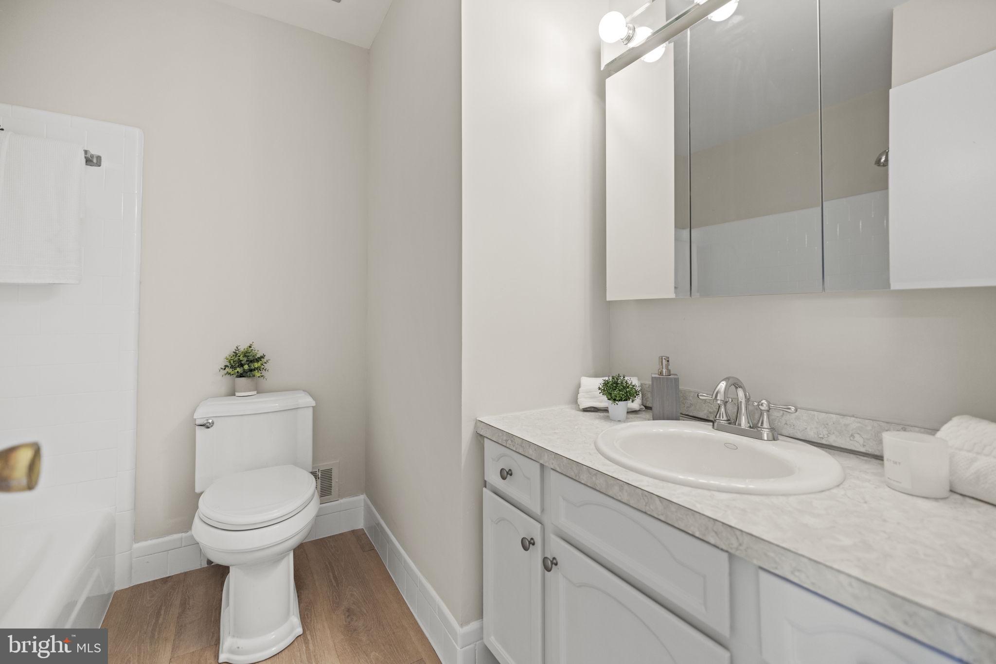 14801 Cobblestone Drive Silver Spring, MD 20905 - Photo 20 of 29 Hall bath with newly refinished tub/shower