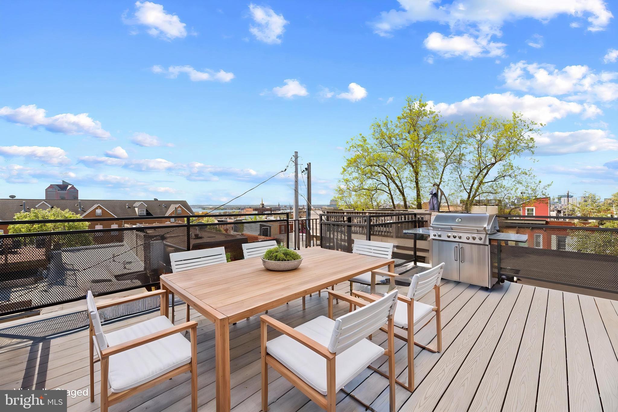 3303 Mueller Street Baltimore, MD 21224 - Photo 30 of 39 Rooftop Deck with Water Views