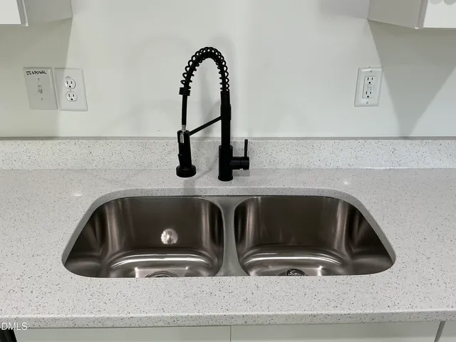 a close view of sink and tap