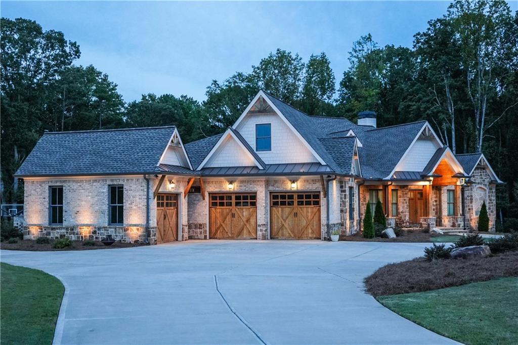 254 Fortress Way Jefferson, GA 30549 - Photo 69 of 69 a front view of a house with a yard and trees