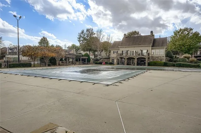a view of a basketball court