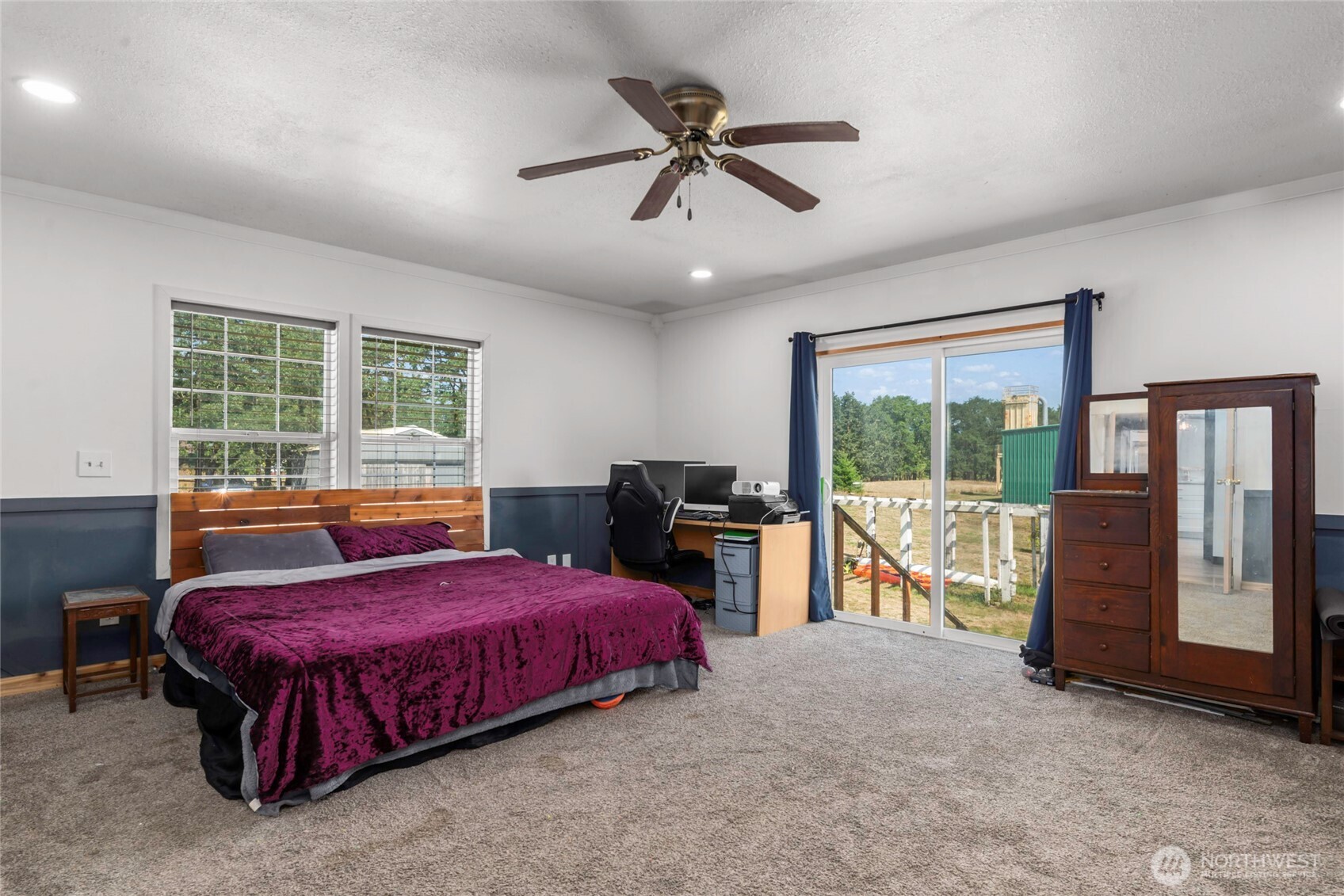 1855 South Bank Road Oakville, WA 98568 - Photo 15 of 22 a bedroom with a bed and a table