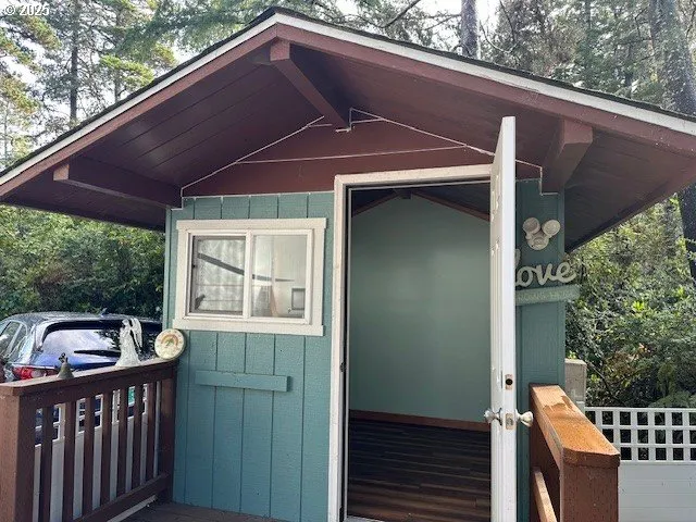 a front view of a house with balcony