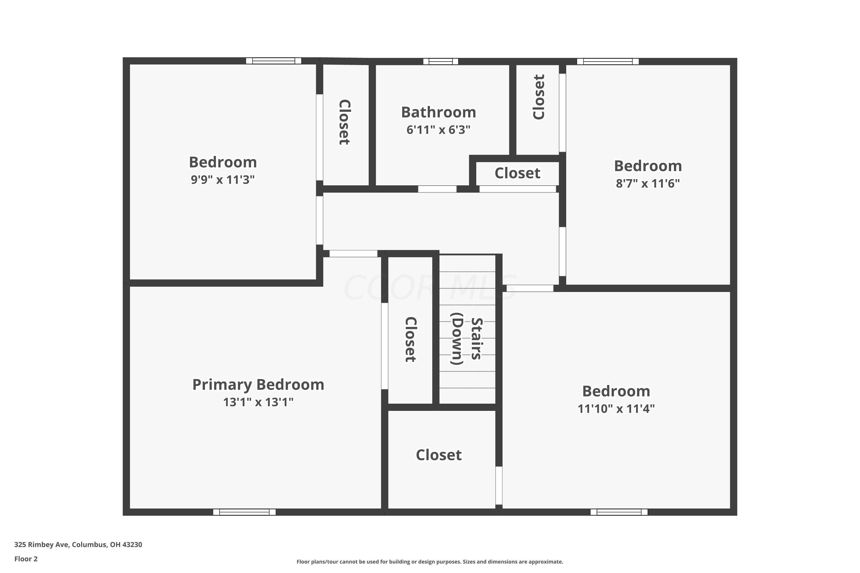 325 Rimbey Avenue Columbus, OH 43230 - Photo 50 of 50 2nd level floor plan