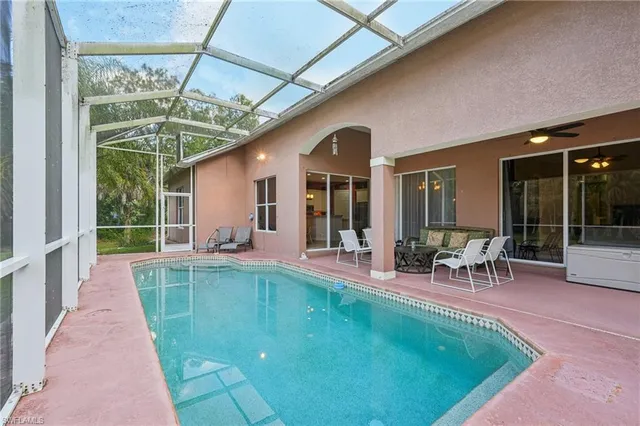a view of a house with a swimming pool